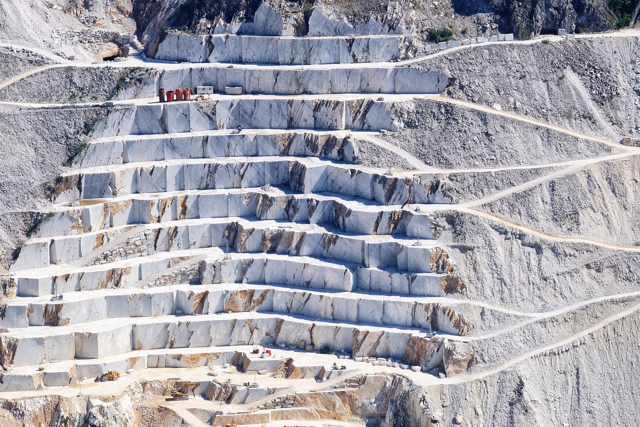 tuscany, quarry, nature, marble, apuan, carrara, alps, mountain, italy